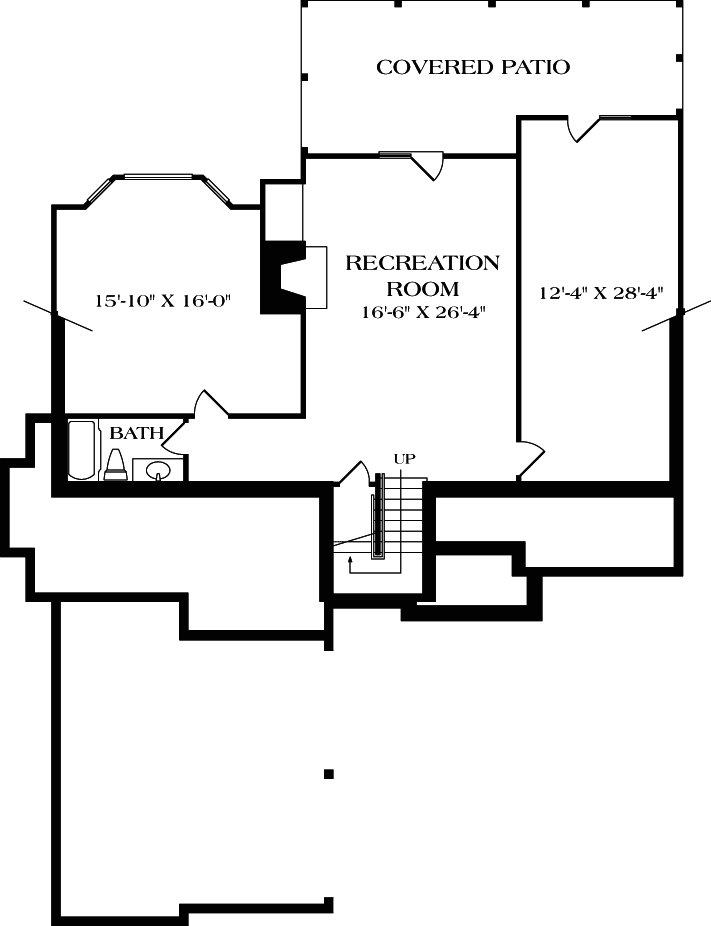 Traditional Lower Level of Plan 97004