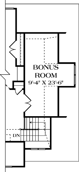 Cottage Craftsman Alternate Level Two of Plan 97026