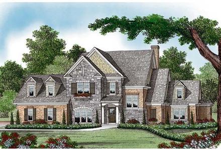 Cottage Craftsman Elevation of Plan 97028