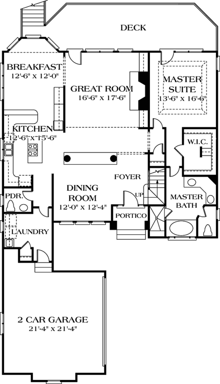 House Plan 97052 First Level Plan