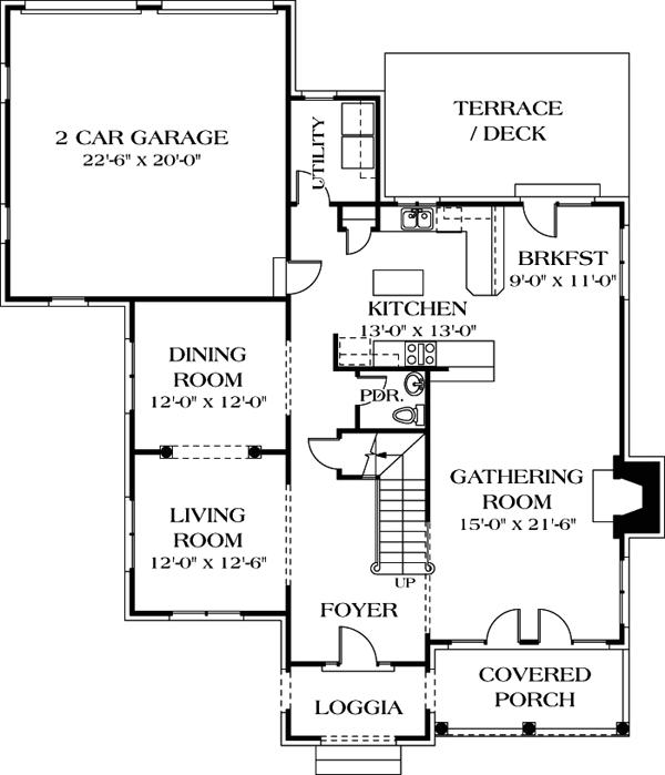 Colonial Traditional Level One of Plan 97054