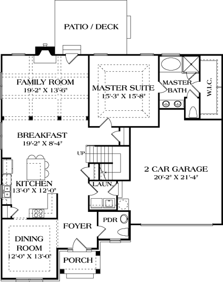 House Plan 97055 First Level Plan