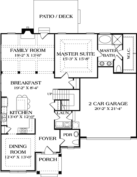 House Plan 97056 First Level Plan