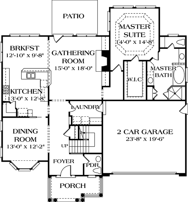 Colonial Traditional Level One of Plan 97059