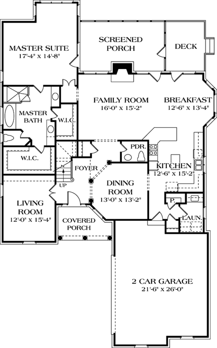 House Plan 97063 First Level Plan