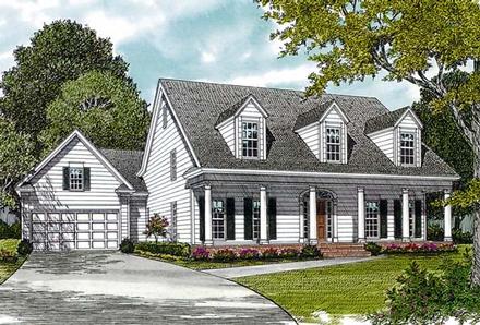 Farmhouse Elevation of Plan 97073