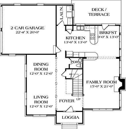 House Plan 97090 First Level Plan