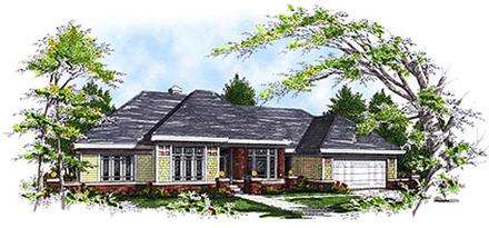 One-Story Traditional Elevation of Plan 97103