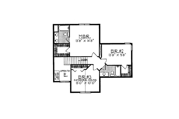 Bungalow European Level Two of Plan 97111