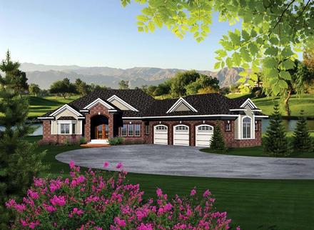Ranch Elevation of Plan 97118
