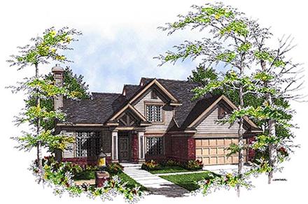 Bungalow Country Elevation of Plan 97131