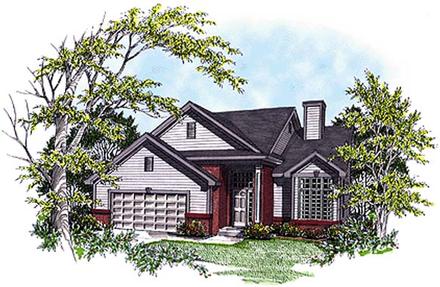 Country Elevation of Plan 97147