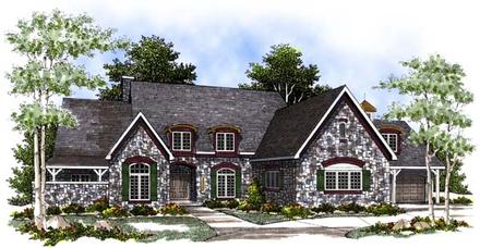 Cape Cod Country Elevation of Plan 97166