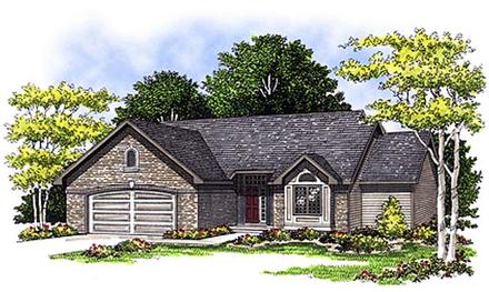 One-Story Ranch Elevation of Plan 97171