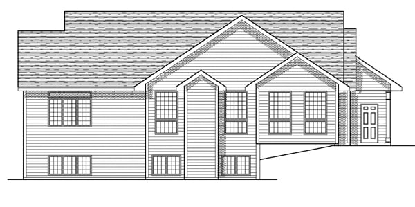 House Plan 97183 Rear Elevation