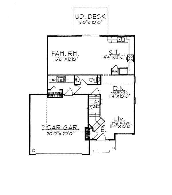 Contemporary Level One of Plan 97185