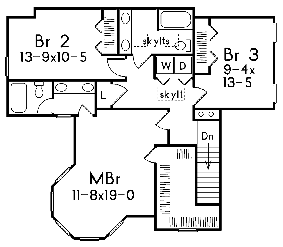 Farmhouse Victorian Level Two of Plan 97212