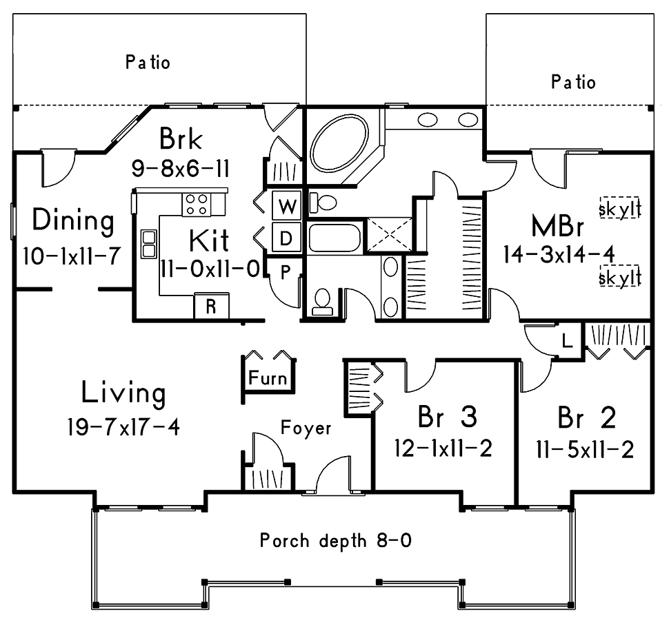 Contemporary Country Level One of Plan 97216
