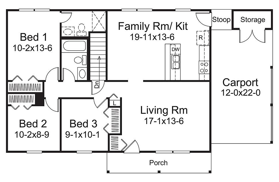 Ranch Level One of Plan 97220