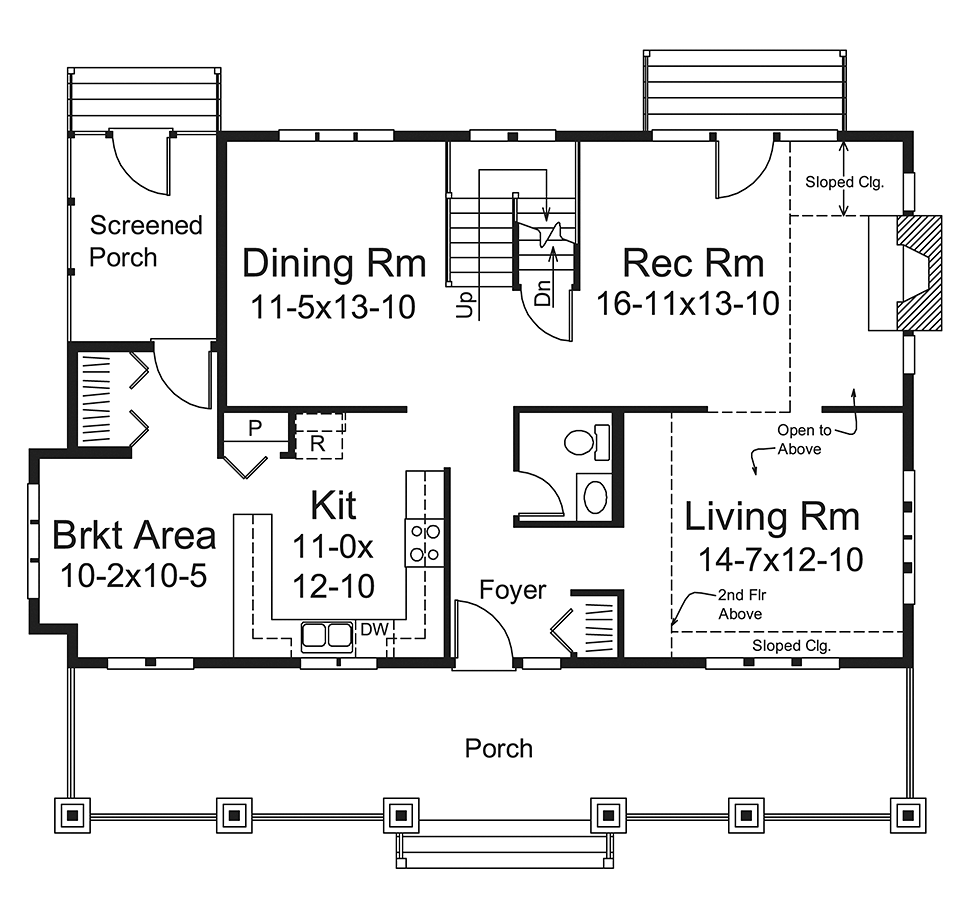 Bungalow Country Level One of Plan 97224