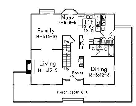 House Plan 97225 First Level Plan