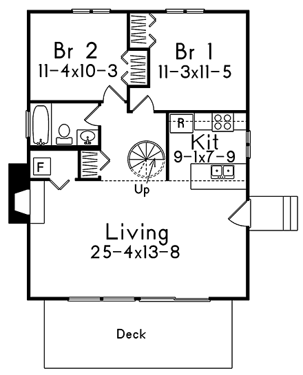 House Plan 97239 First Level Plan