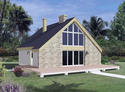 Contemporary Traditional Elevation of Plan 97245