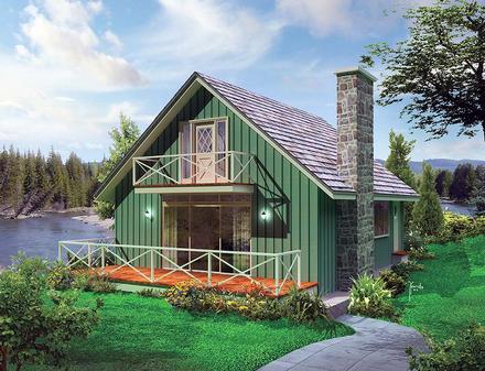 Cabin Country Southern Traditional Elevation of Plan 97247