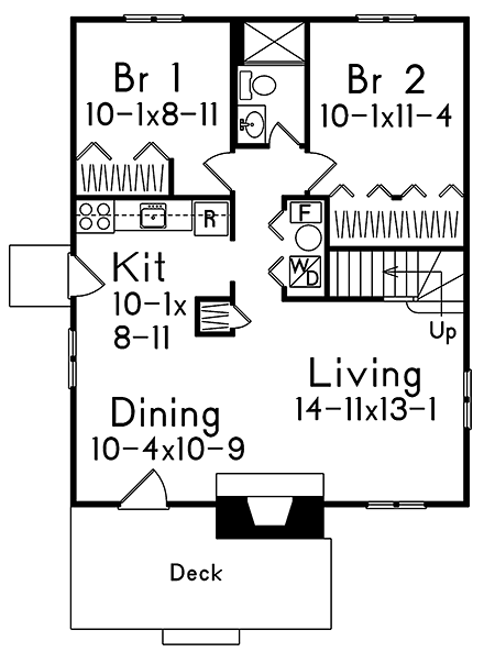 House Plan 97249 First Level Plan