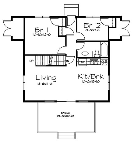 House Plan 97251 First Level Plan