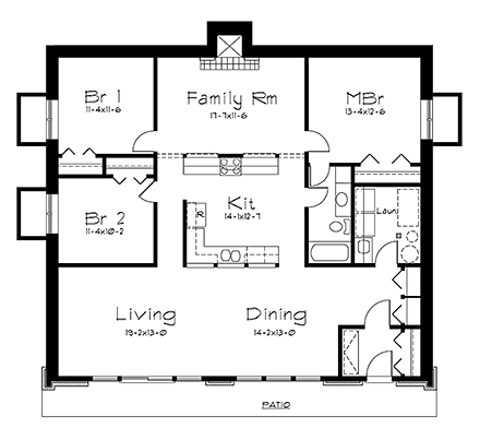 House Plan 97253 First Level Plan
