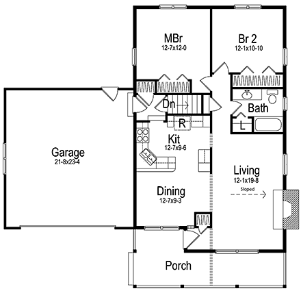 House Plan 97258 First Level Plan