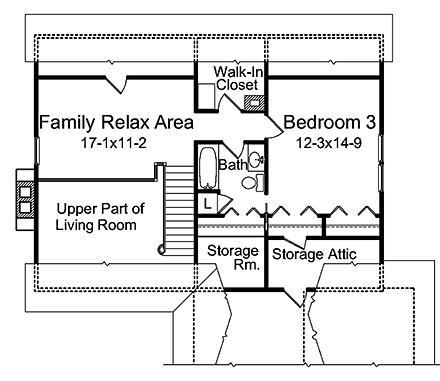 House Plan 97262 Second Level Plan