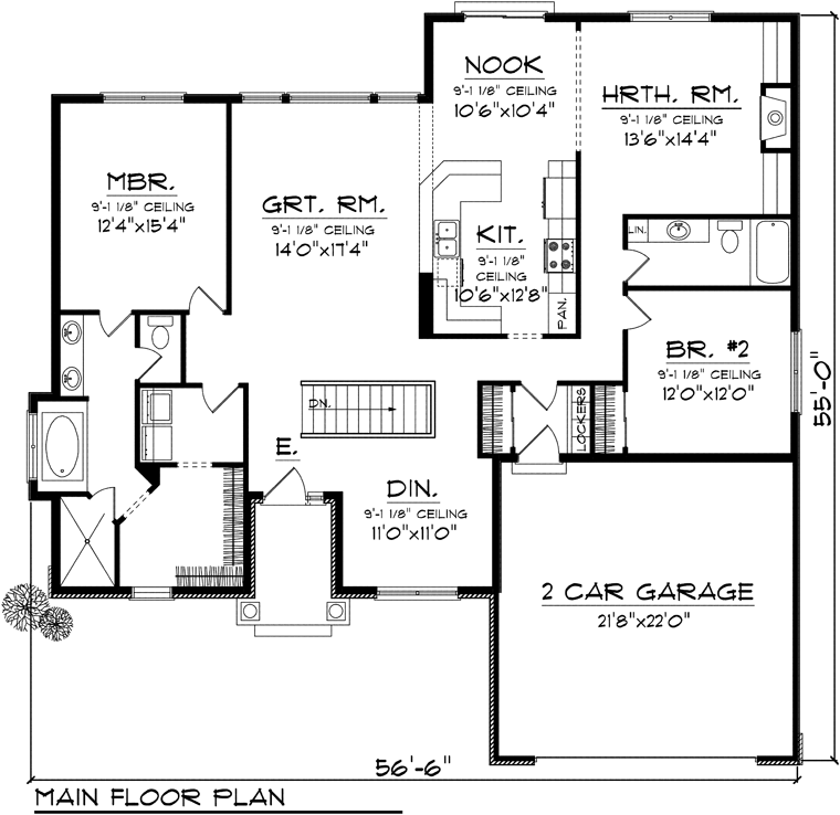 Ranch Level One of Plan 97333