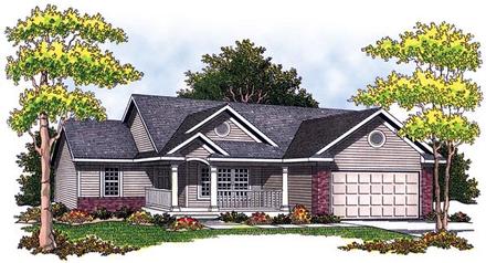 One-Story Ranch Elevation of Plan 97337
