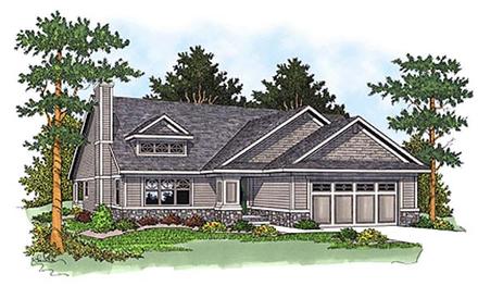 Bungalow One-Story Ranch Elevation of Plan 97352
