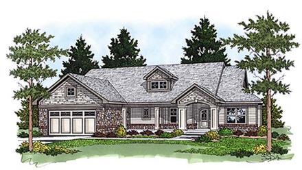 Bungalow One-Story Ranch Elevation of Plan 97353