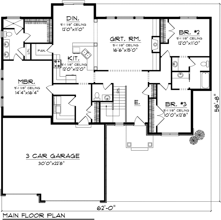 Ranch Level One of Plan 97356