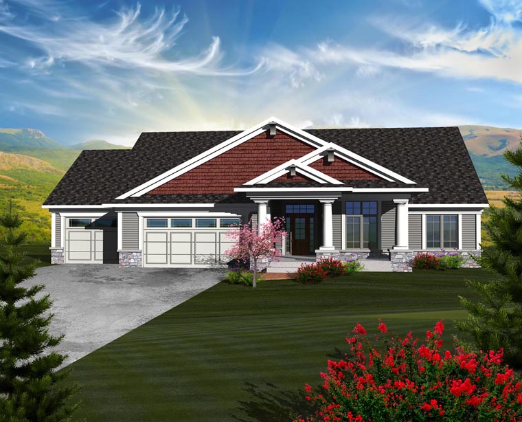 Ranch Style House Plan 97370 With 5 Bed 3 Bath 3 Car Garage