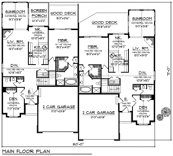 Bungalow Level One of Plan 97394