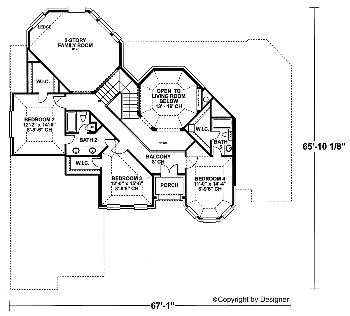 House Plan 97400 Level Two