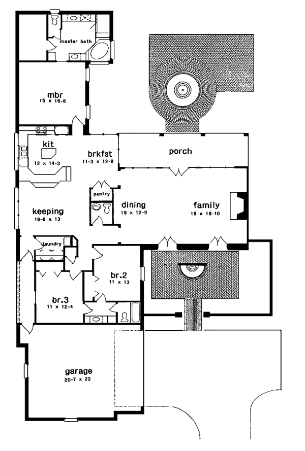 European One-Story Level One of Plan 97503