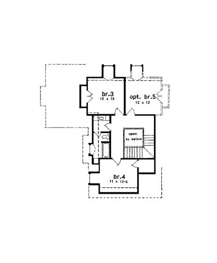 House Plan 97512 Second Level Plan