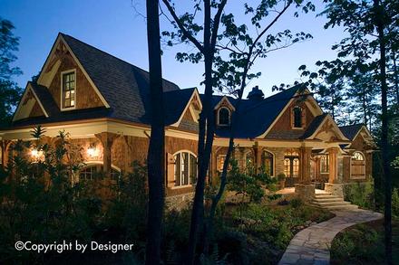 Cottage Country Craftsman Southern Elevation of Plan 97600