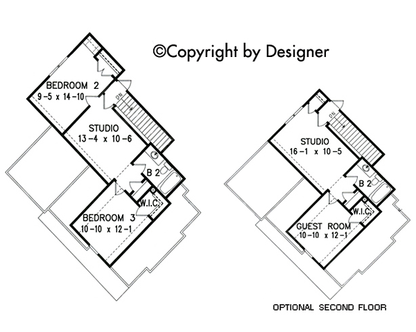 Country Craftsman New American Style Southern Level Two of Plan 97601