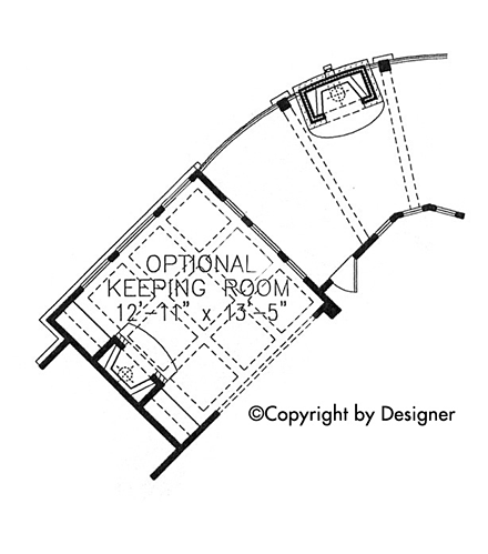 Cottage Country Craftsman New American Style Southern Traditional Alternate Level One of Plan 97602