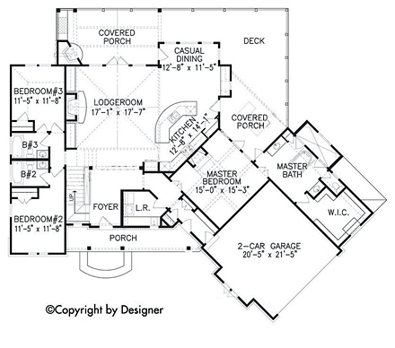 House Plan 97607 First Level Plan