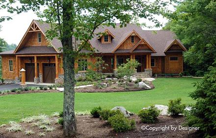 Cottage Country Craftsman New American Style Southern Traditional Elevation of Plan 97611