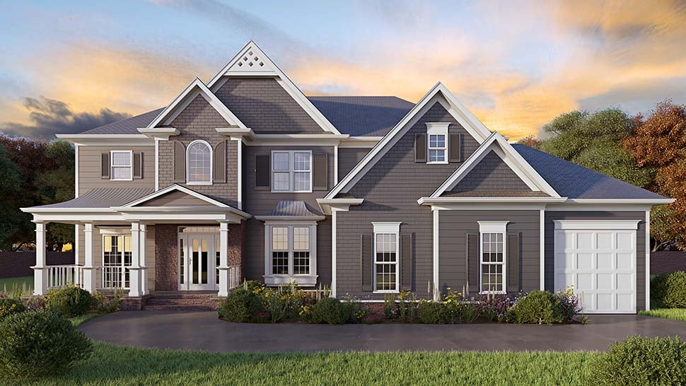 Southern, Traditional Plan with 3054 Sq. Ft., 5 Bedrooms, 4 Bathrooms, 2 Car Garage Picture 11