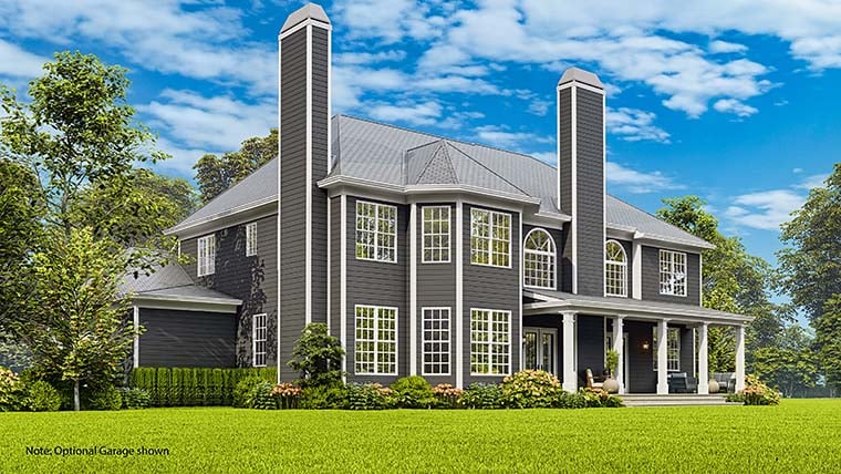 Southern, Traditional Plan with 3054 Sq. Ft., 5 Bedrooms, 4 Bathrooms, 2 Car Garage Picture 6